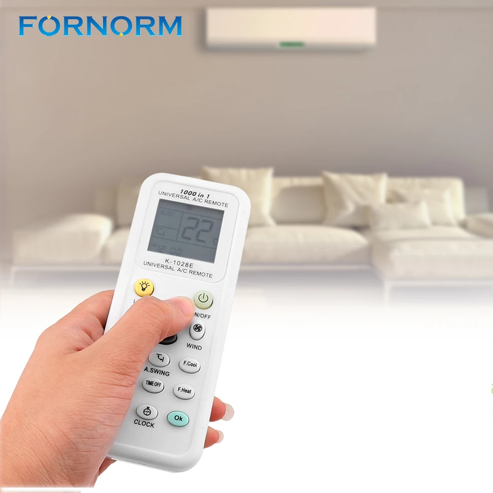 FORNORM Universal Remote Control K 1028E A/C Digital LCD Air