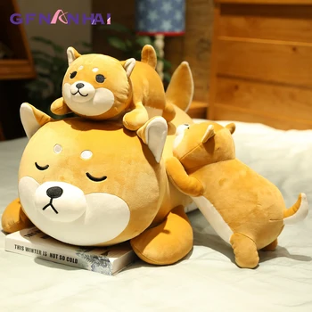 

1pc 35-75CM Cute Stuffed Soft Husky Plush Toys Lovely Animal Shiba Inu Dog Plush Pillow Lovely Birthday Gift for Children Kids