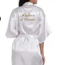 RB89 буква из стразов Свадебные платья подружки невесты и подружки невесты из Honor Халаты Ночное белье Свадебный халат Ночное платье Gow