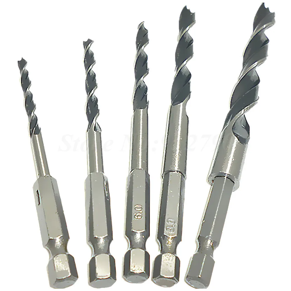 Набор сверл по дереву 4/5/6/8/10 мм 1/4 дюйма 5 шт.|tool hook|drill tool setdrill |
