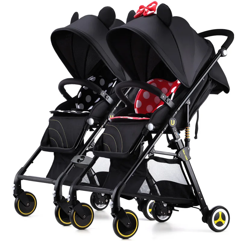 Babyfond/детская коляска двойка с высоким ландшафтом Легкая детская для второго