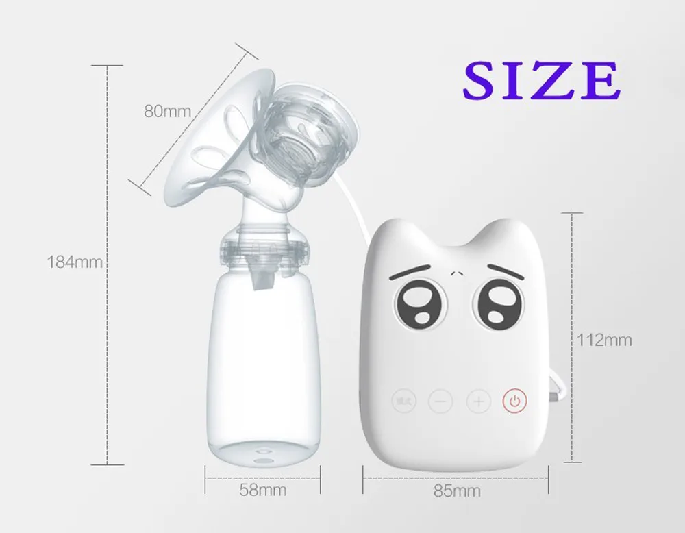Детские электрические молочные насосы Интеллектуальный USB Электрический BPA Бесплатный автоматический массаж молокоотсос для мамы кормления молокоотсосы подарки
