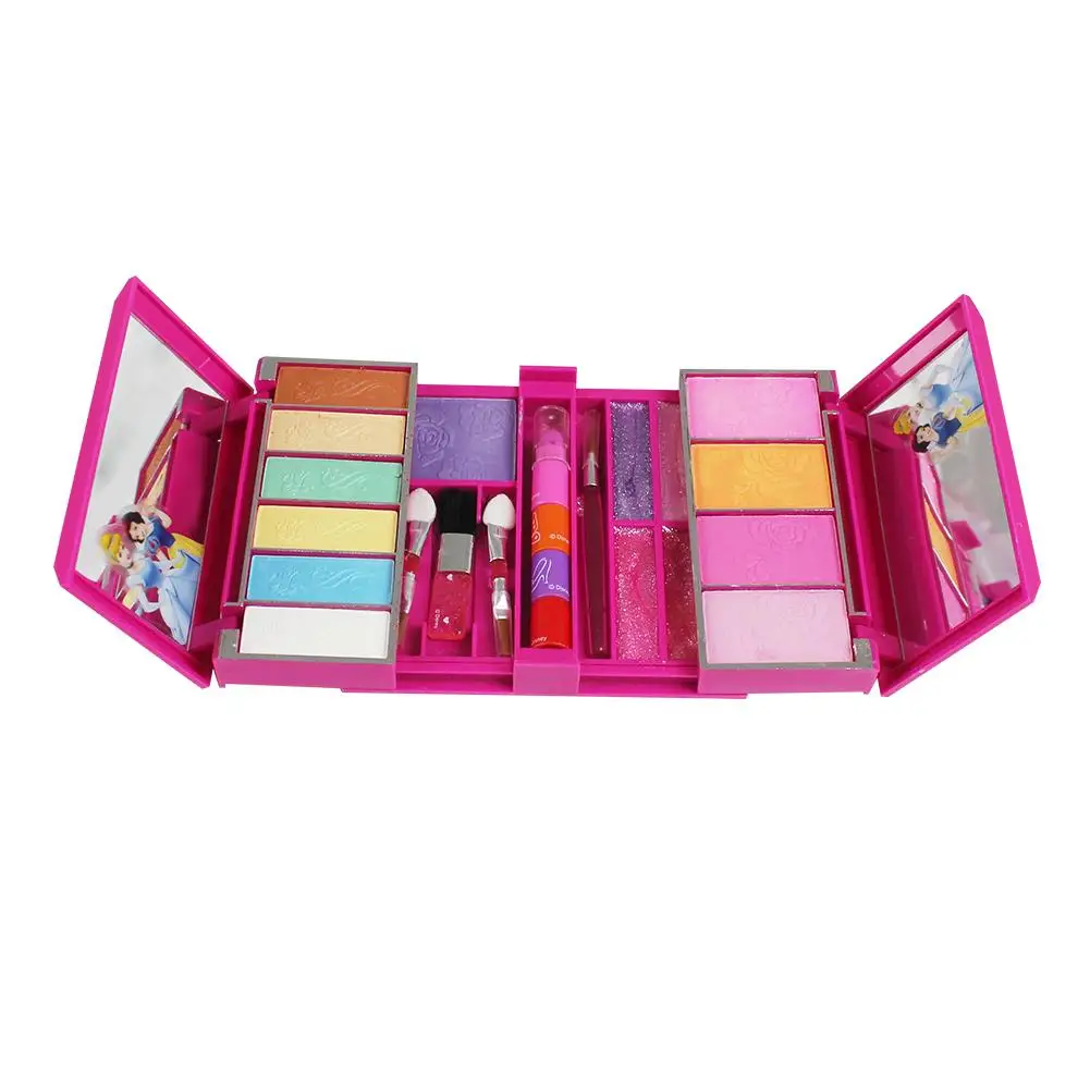 

Disney Princess Powder Box Children's Cosmetic Toys Safe Nontoxic Watersoluble Formula Washable Makeup No Need Of Makeup Remover