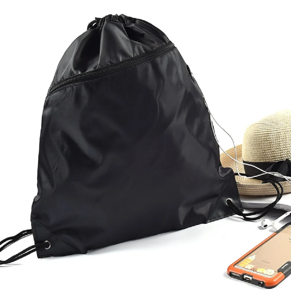 Хит, мужская женская одноцветная сумка на шнурке, Большая вместительная сумка для хранения, Модная Портативная спортивная сумка для путешествий - Цвет: A