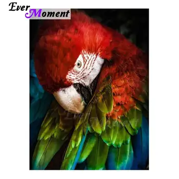 

Ever Moment Diamond Painting Red Hair Parrot Picture Of Rhinestone Square Drill Diamond Embroidery Cross Stitch Decor 3F485