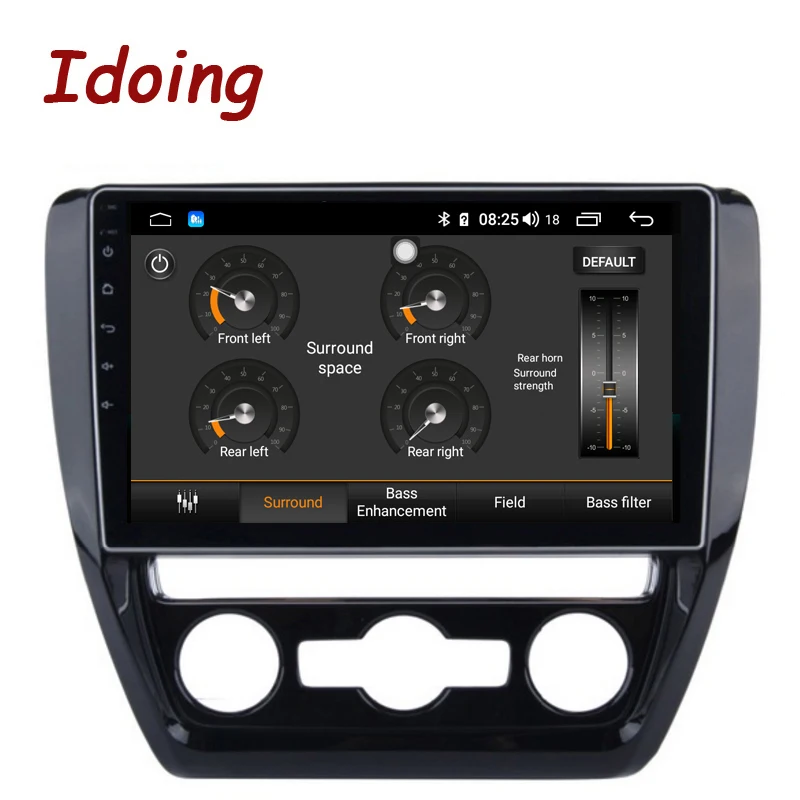 Idoing 10," 4G+ 64G Восьмиядерный автомобильный Android8.1 радио Vedio мультимедийный плеер подходит VOLKSWAGE 2011- 2.5D ips DSP gps навигация
