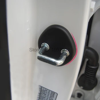 

4pcs Car Door lock decoration cover Door lock protective cover for KIA K2 / RIO SOUL Hyundai Solaris Verna Car styling