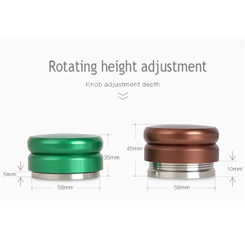 58/58. 35 мм нержавеющая сталь Макарон кофе трамбовочный молоток эспрессо трамбовщик три угловых наклона кофе дистрибьютор аксессуары