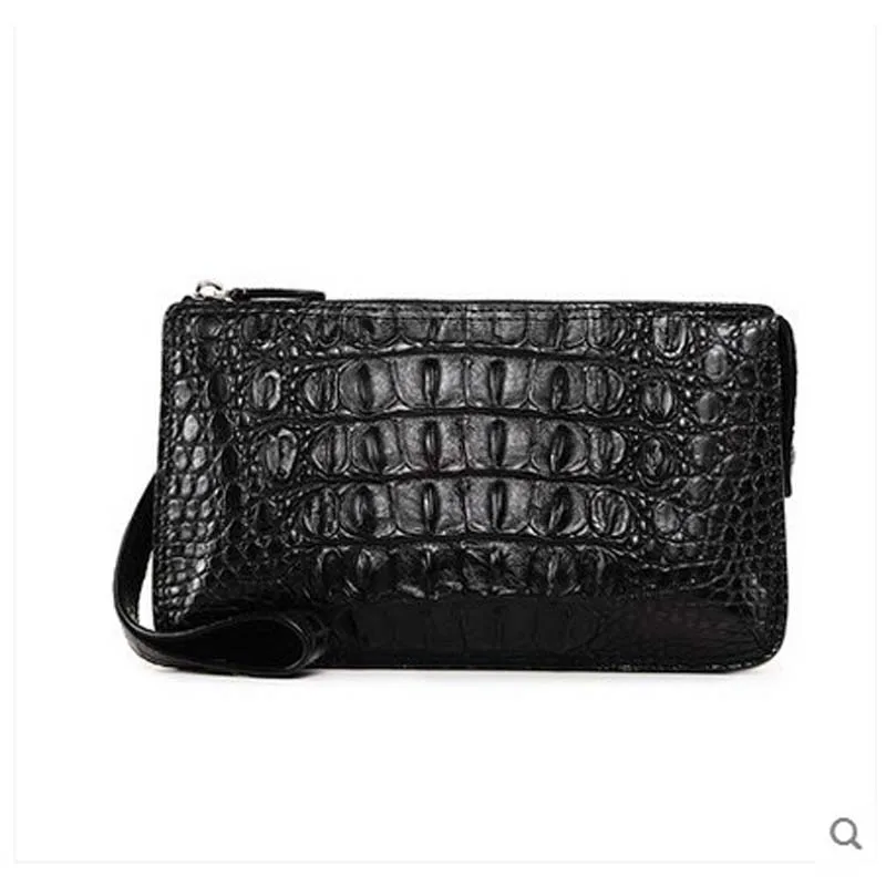 

maibomengnuo authentic Thai crocodile leather hand grab bag fashion and simple men's business portfolio