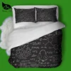 Dream NS – ensemble de couettes et taies d'oreiller noires, Textiles de maison personnalisés, formule chimique avancée, Notes ► Photo 3/6