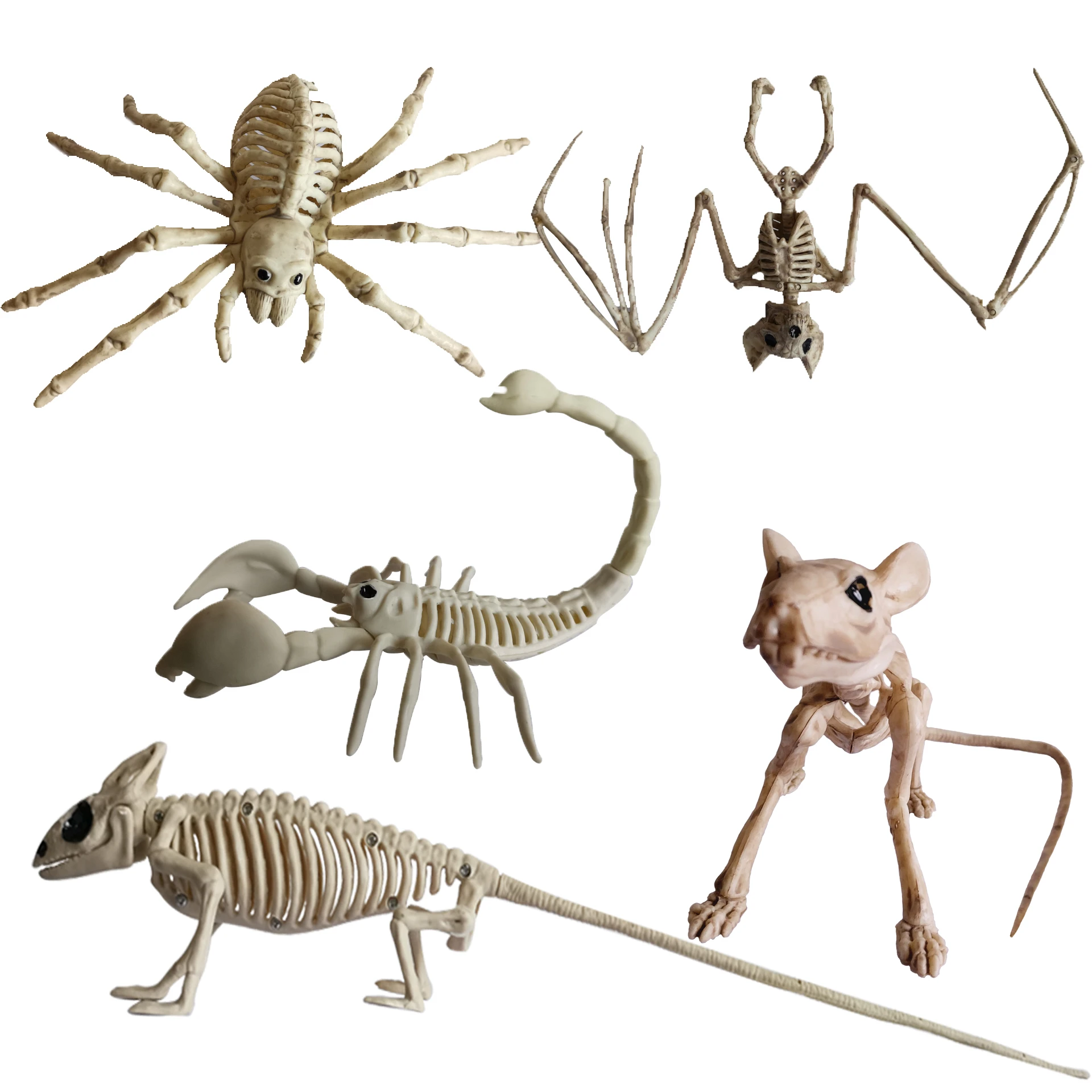 Halloween Bat//Mouse//Spider//Lizard//Scorpion Animal Bones Prop Party Shop Ornament
