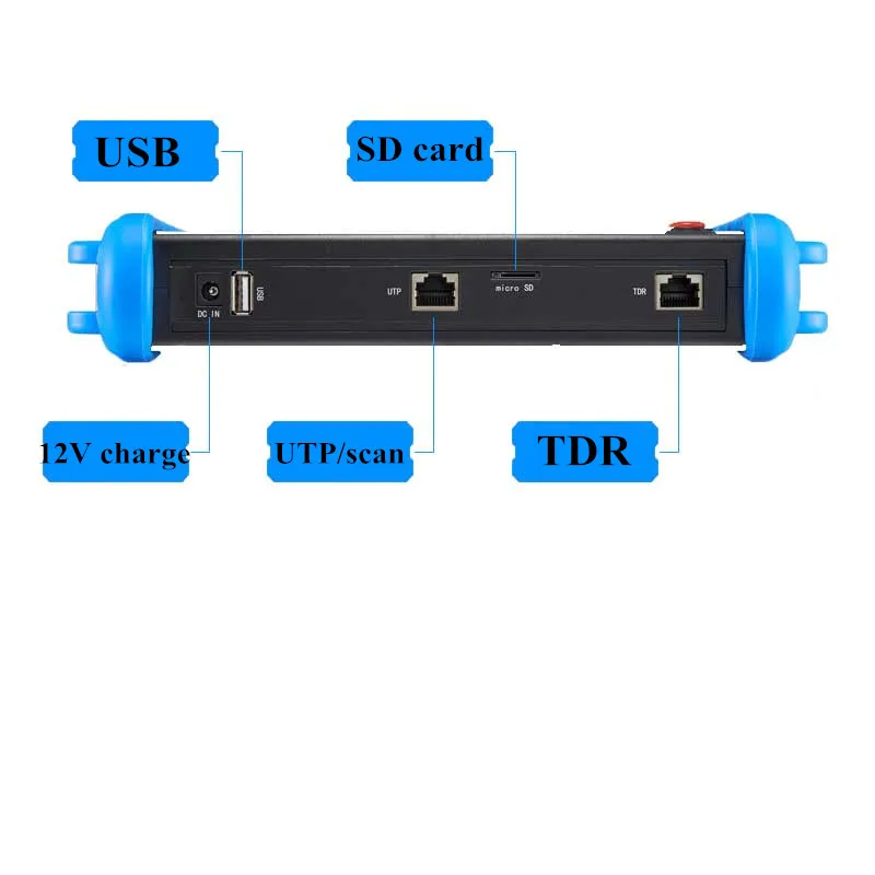 7 дюймов HD тестер систем Скрытого видеонаблюдения с дисплеем AHD CVI TVI CVBS IP H.265 4 K 5MP 4MP 2MP HDMI в TDR оптического волокна VFL ONVIF, Wi-Fi, 12 V 24 V POE