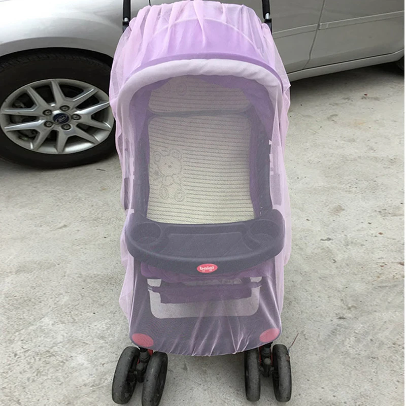 Online Bayi Bayi Perlindungan Perisai Stroller Kursi Dorong Nyamuk Serangga Bersih Aman Mesh Aksesoris Stroller Kelambu 150 cm
