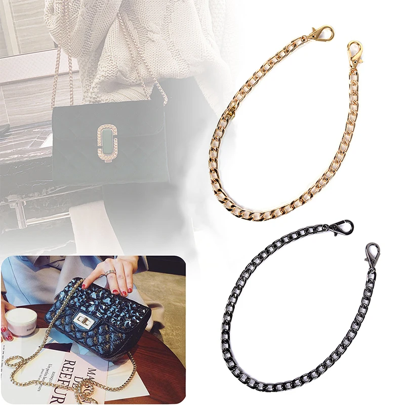 

Long 40cm Purse Strap Accessories Fashion Metal 4 Color Strap Chain for Shoulder Cross Body Bag Handbag