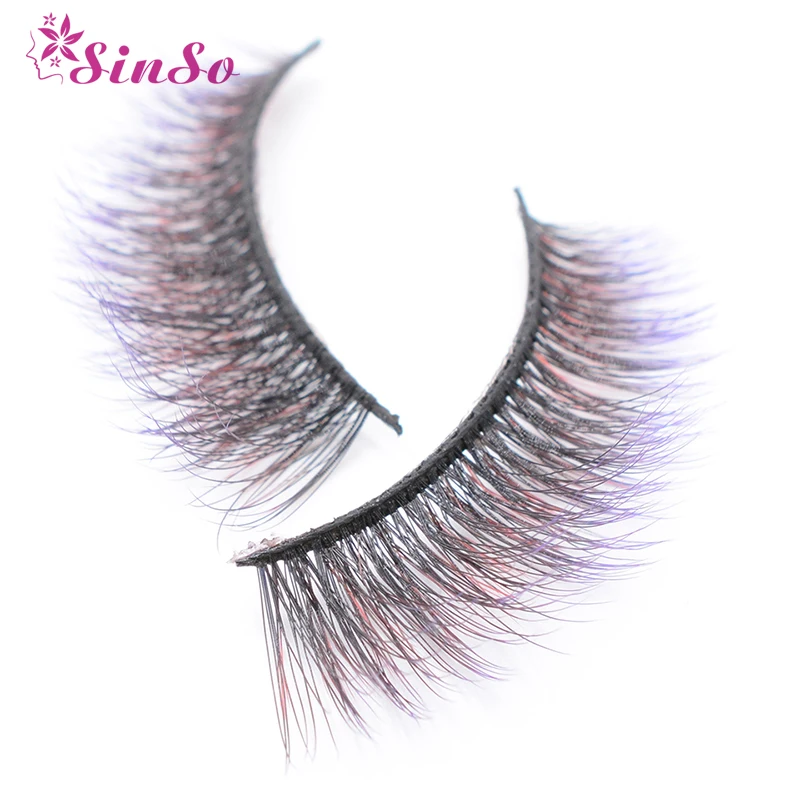 

Sinso false eye lashes Natural 100% handmade thick False Eyelashes Extension LADY sexy Soft eye lashes Mink False Eyelashes LX36