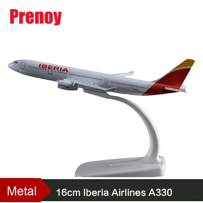 

16cm A330 Iberian Airplane Model Iberia Airline Airbus Aeronautical Alloy Static Aircraft Plane Model Adult Travel Souvenir Gift