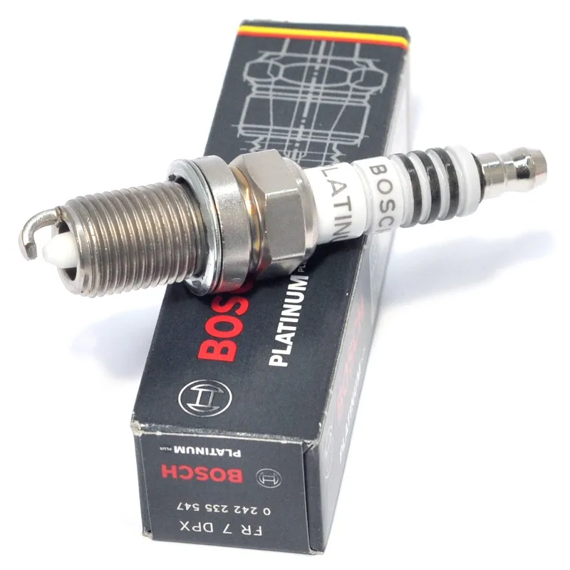 Bosch 4001 Fr7dpx Platinum Plus Spark Plug Lot Of 4pcs Plug