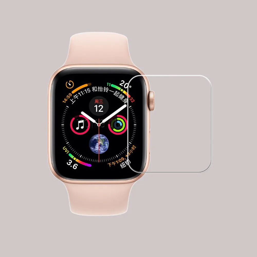 Умные аксессуары 1 шт HD закаленное стекло ЖК экран Защитная пленка для Apple Watch