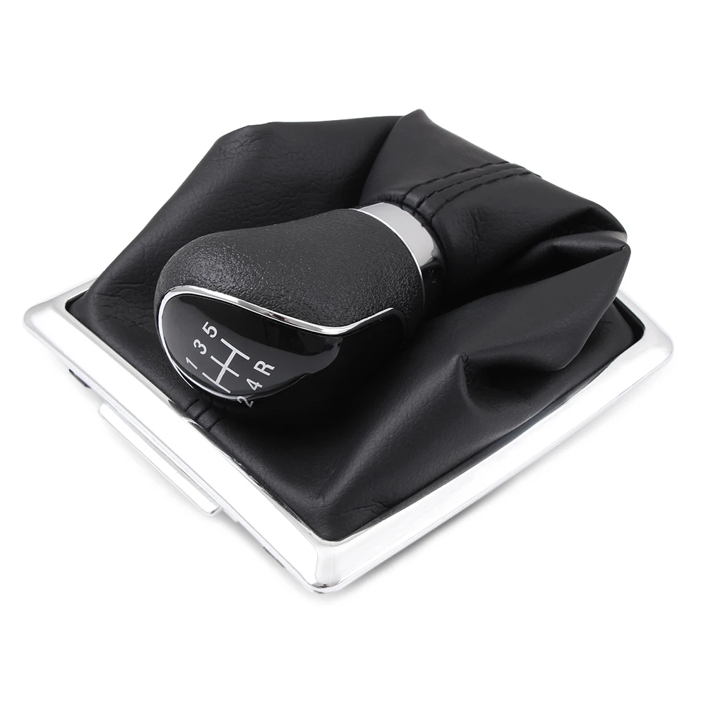 

Gear Shift Cover 5-Speed Manual Transmission Gear Shift Stick Knob Dust-proof Cover for Ford Focus