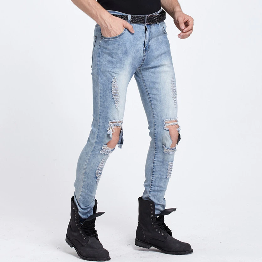 Big mens distressed jeans Clearance