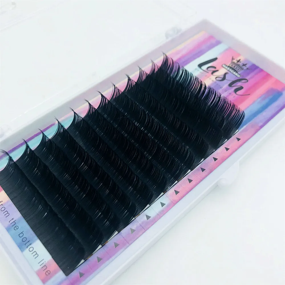 MASSCAKU False Natural Ellipse eyelashes C/D Matte Individual Eyelash Extension Flat Lashes Extensions Split-tips Wholesale MASSCAKU False Natural Ellipse eyelashes C/D Matte Individual Eyelash Extension Flat Lashes Extensions Split-tips Wholesale