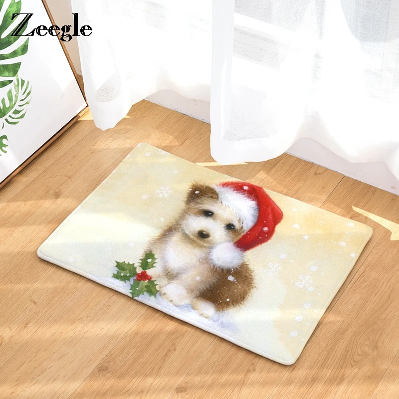 buy Zeegl Living Room Anti slip Floor Mats Bathroom Absorbent Carpets Kitchen Area Rug Christmas Styler Entrance Welcome Doormats