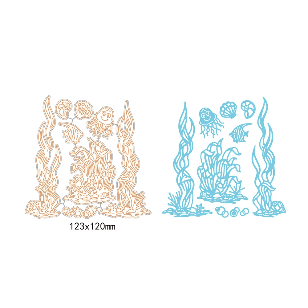 

Gowing Ocean scenery Metal Cutting Dies Scrapbooking craft Dies cuts emboss paper card make stencil die template