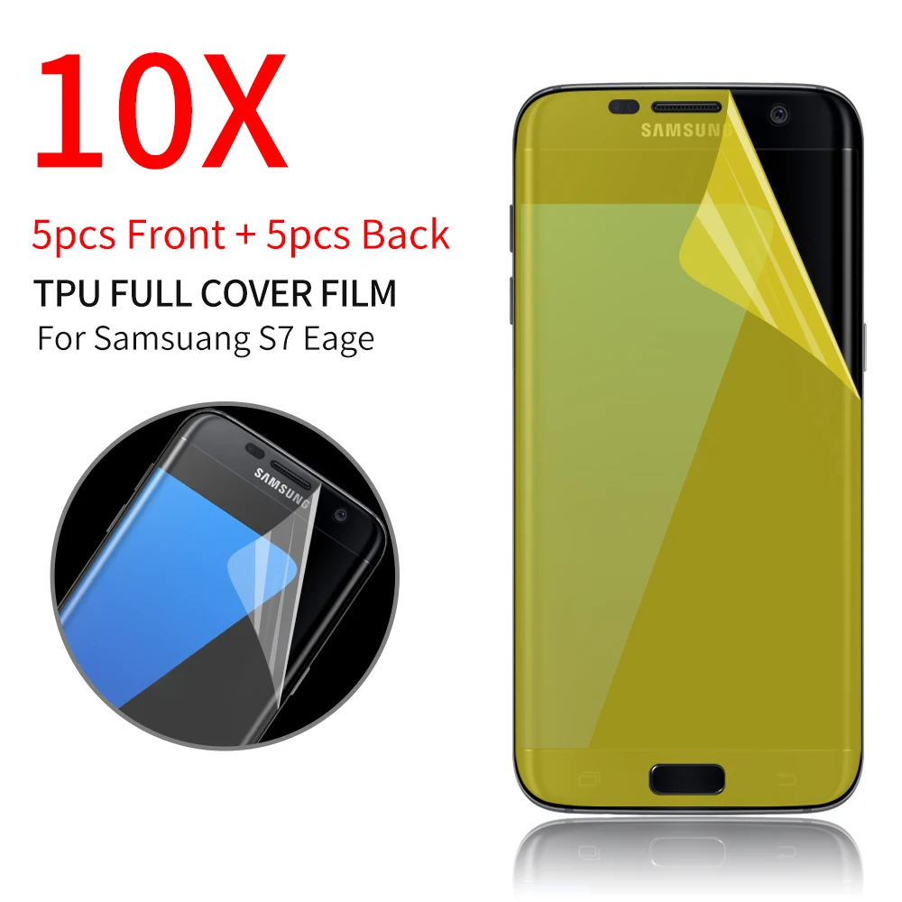 imágenes para Borde A Borde de la Pantalla del Protector para Samsung Galaxy S6 Edge Plus S7 Front & Back Protector de Borde Protector de la Película de TPU 5F $ number B imágenes para Borde A Borde de la Pantalla del Protector para Samsung Galaxy S6 Edge Plus S7 Front & Back Protector de Borde Protector de la Película de TPU 5F $ number B