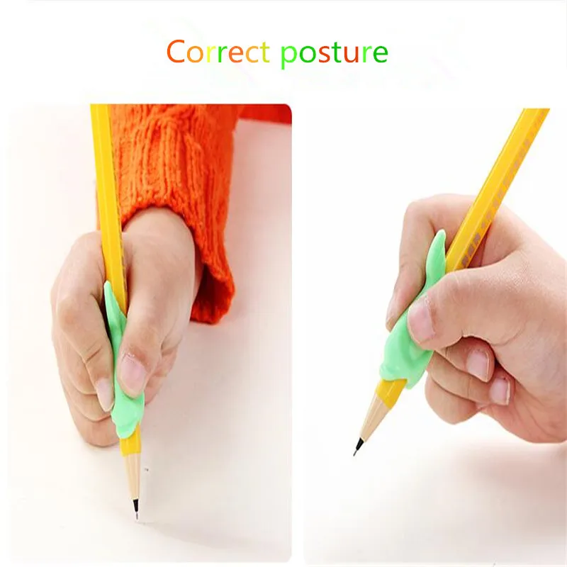 10 adet cocuklar icin ogrenciler kirtasiye kalem tutma durus kavrama egzersiz kalem duzeltme cihazi kalem tutacagi