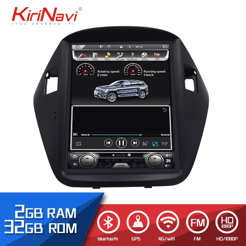 

KiriNavi Car Radio Android DVD 10.4" Touch screen For Hyundai ix35 2010-2017 Auto Audio GPS Multimedia Navigation System