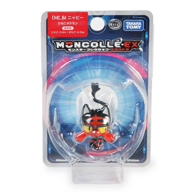 Takara Tomy Pokemon Moncolle EX Sun Moon 4 см мини игрушка Коллекция фигурка EMC04 Litten Новинка