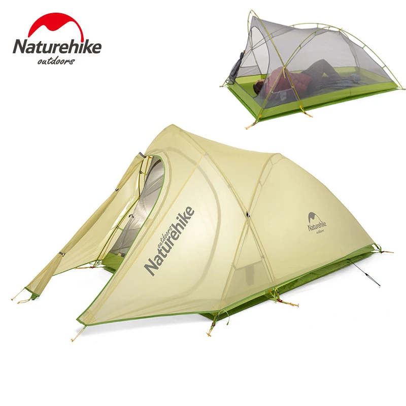 

NatureHike waterproof Tent Ultralight Silicon Coated Outdoor Camping Tents travel hiking ultralight Double Layer 4 seasons