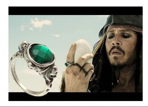 Piratas of the caribe capitán Jack sparrow de cráneo de la muerte anillos película anillo de joyería para hombre y mujeres tamaño 6 10|ring spinningring item - AliExpress