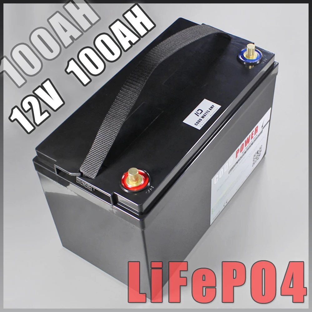 Perfect 12V 100AH lifepo4 battery With bms 10A Charger camping backup power inverter RV boat inverter light Solar 0 Perfect 12V 100AH lifepo4 battery With bms 10A Charger camping backup power inverter RV boat inverter light Solar 0