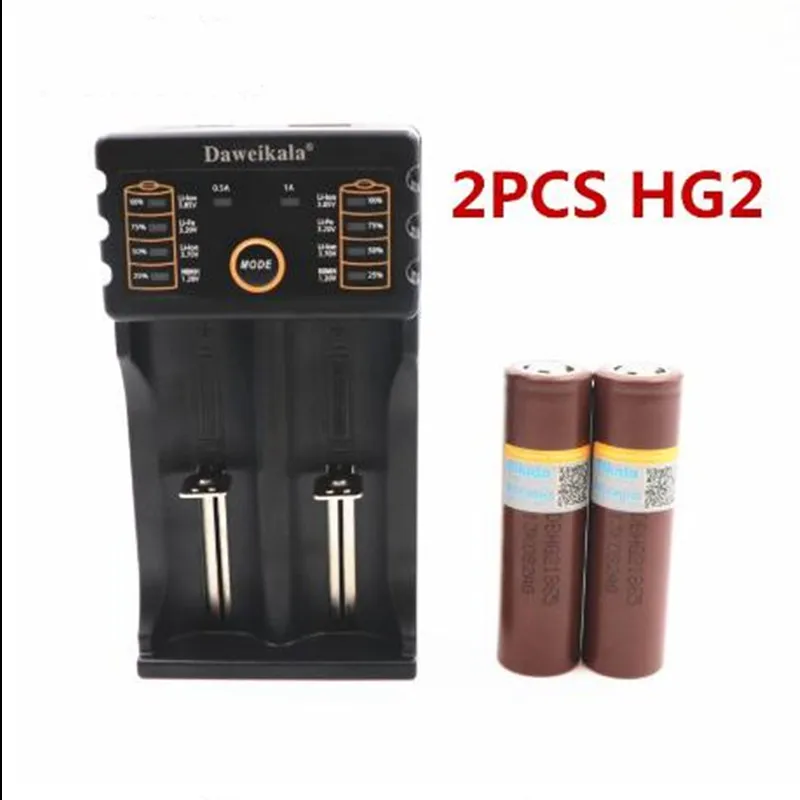 18650 Оригинальная Аккумуляторная батарея для LG HG2 18650 3000 mAh литиевая батарея с использованием электронной сигареты+ 1 шт зарядное устройство