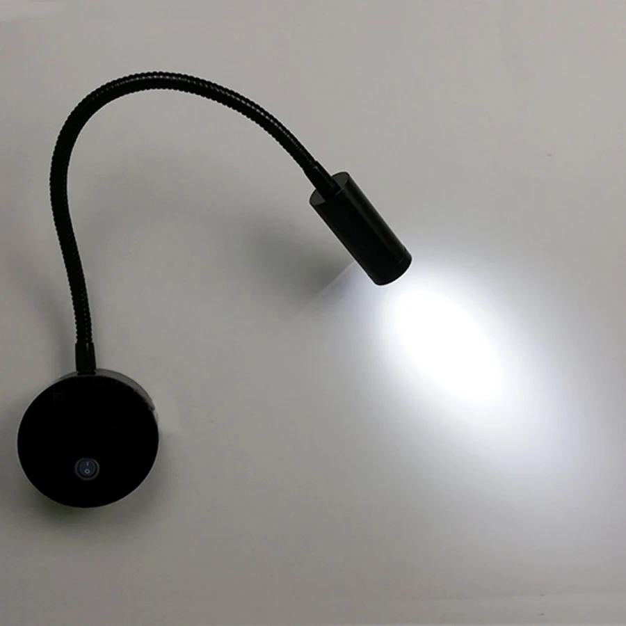 Tanbaby Flexible Led Spotlight Soft 3w White Bedside Reading Tanbaby Flexible Led Spotlight Soft 3w White Bedside Reading Light Wall Mounted Art Gallery Display Lamp With Switch In Spotlights From Lights
