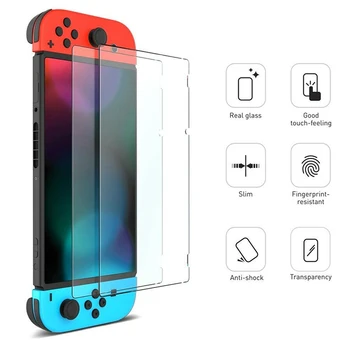 

2Pcs/set 9H Tempered Glass Screen Protector For Nintend Switch Screen Protector For Nintendo Switch NS Console Film Cover
