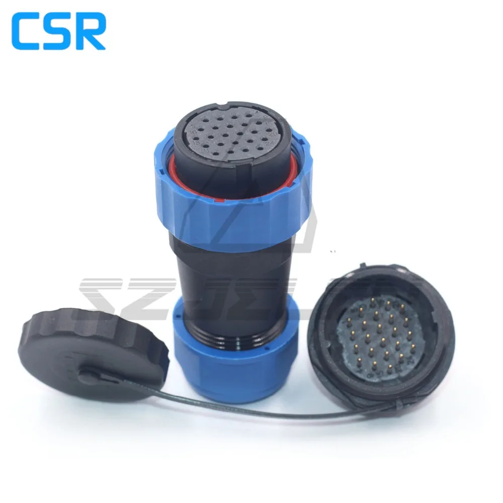 

SD28TP-ZM, 24pin Waterproof plug socket panel mount LED cable connector, Automotive connector, outdoor waterproof connectors