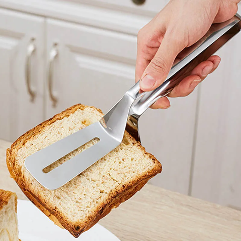 Мода из нержавеющей стали для хлеба стейк клип для барбекю лопата для пикника на открытом воздухе кухонные щипцы
