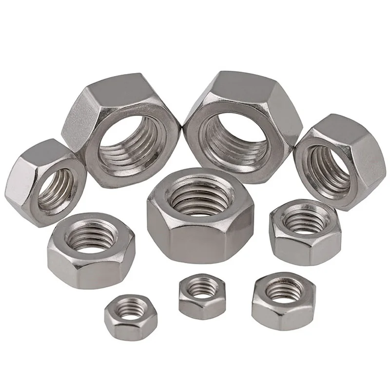 Nails Screws 50pcs/Lot Metric Thread DIN934 M8 304 Stainless Steel Hex Nut Hexagonal Nut Screw Nut A2-70 Nuts Nails Screws 50pcs/Lot Metric Thread DIN934 M8 304 Stainless Steel Hex Nut Hexagonal Nut Screw Nut A2-70 Nuts