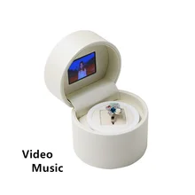 Модная белая кожаная Подарочная коробка топ Quanlity бренд романтические женские кольца коробки W050