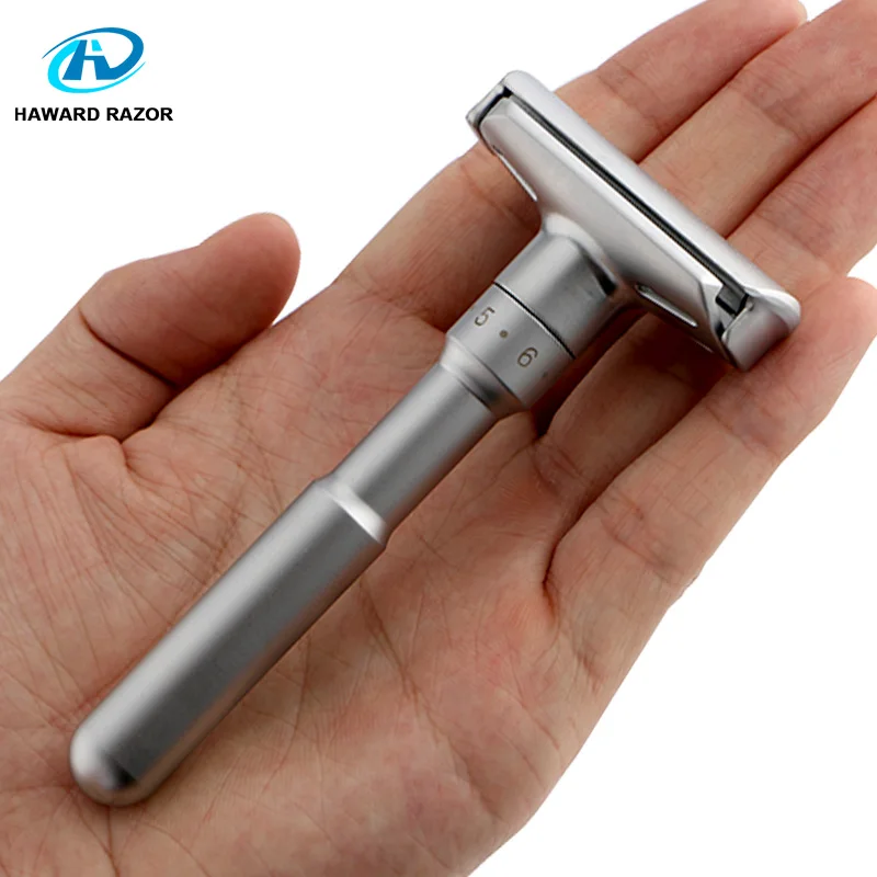 HAWARD Adjustable Shaving Razor For Men Double Edge Safety Razor Mild To Aggressive 1 6 Files 1