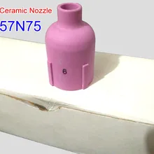 Сварки аксессуары керамическая насадка 57N57 6# для WP-17 WP-18 WP-26 горелке
