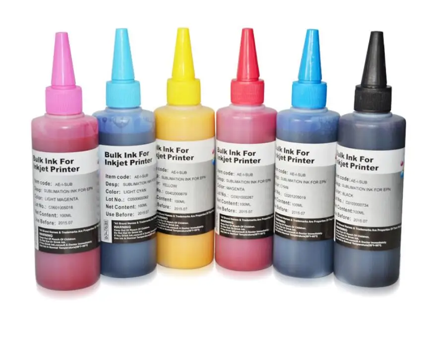 Высокое качество 6 цветные сублимационные чернила для Epson 1400/1L800/R230 тепла печатная краска для Epson 1430 принтер