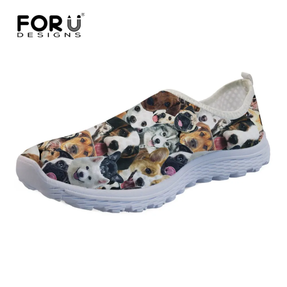 Pug And Bone Pattern Women Casual Shoes Skateboard Sports New Trainers