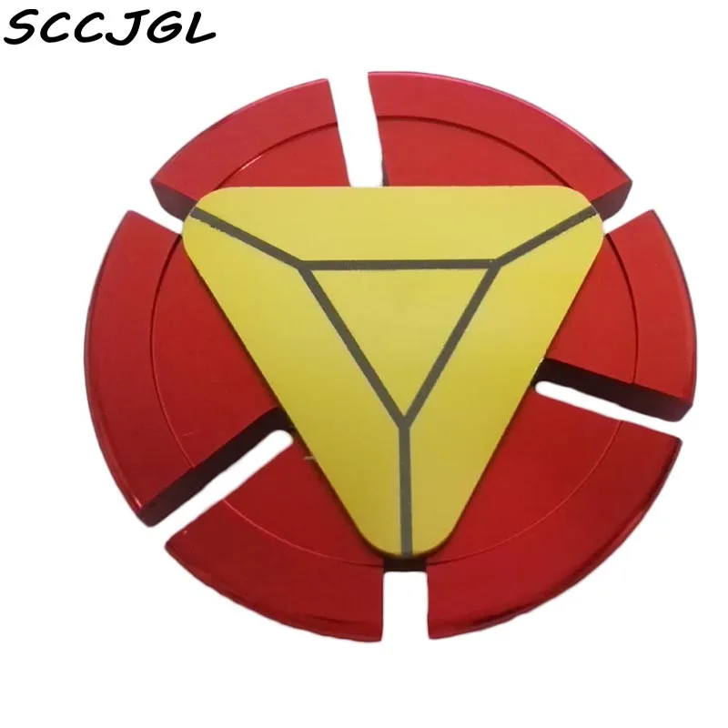 Железный человек щит крутой Gyros алюминиевое металлическое кольцо Fidget Hand Spinner EDC