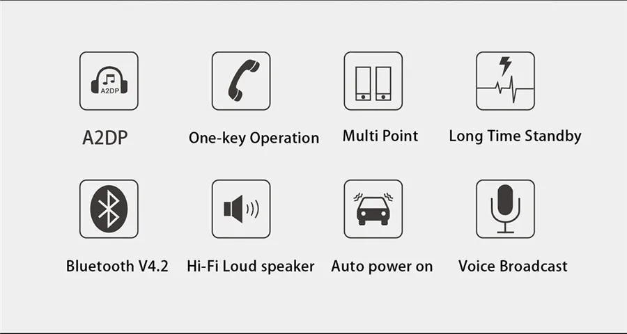 Беспроводной автомобильный Bluetooth V4.2 Hands Free Комплект Авто Солнцезащитный козырек динамик для автомобиля телефона Hands Free адаптер