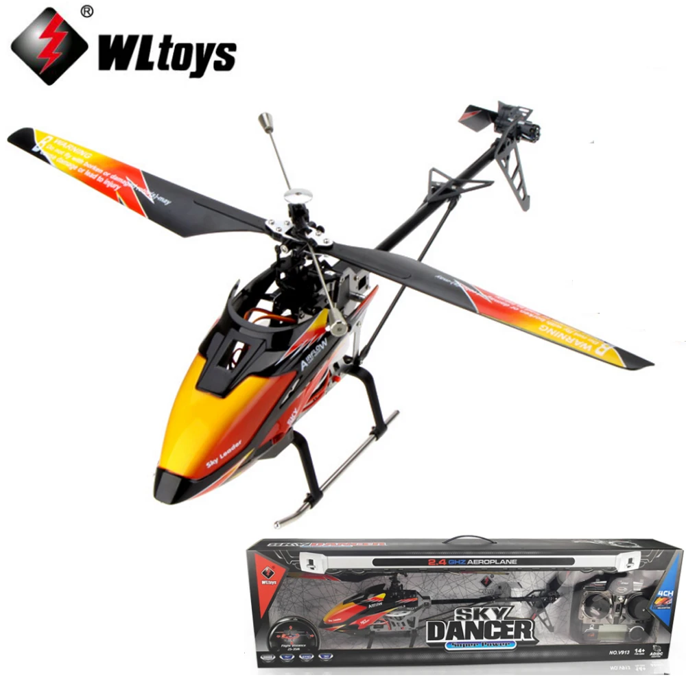 

EMS/DHL Shipping original WLtoys V913 Single Propelle 4-CH 2.4GHz Large Helicopter Sky Dancer Uppgrade Version v911 v912