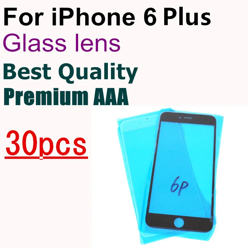 Сменный ЖК-дисплей для iPhone 6 plus 5 дюйма Передний сенсорный экран стекло наружная