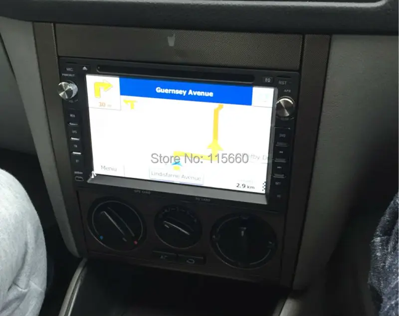 Installation photo of VW old model Wince 2